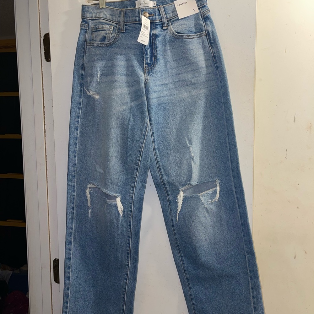 Classic Windsor HIGH WAIST Blue Distressed Women Jeans